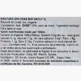 Băutură eco din ovăz 1l