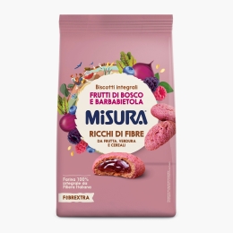 Biscuiți integrali umpluți cu fructe de pădure și sfeclă 260g