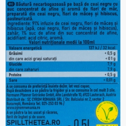 Spill the Tea - Ceai cu aromă de afine și flori de măr 0.5l