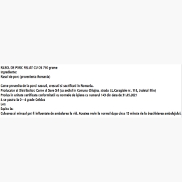 Rasol de porc cu os, feliat 750g