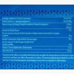 Ciocolată cu lapte, bucăți de jeleu cu portocală și popping candy 80g