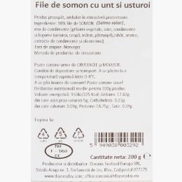 File somon condimentat cu unt și usturoi 200g