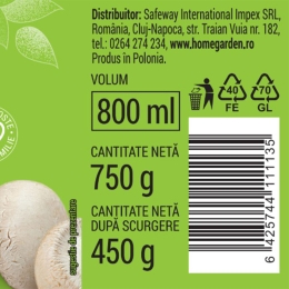 Ciuperci întregi 750g