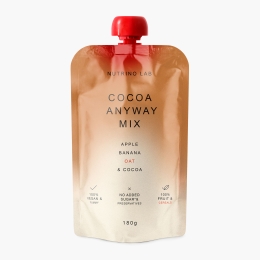 Piure cu măr, banană, ovăz & cacao Cocoa Anyway Mix 180g