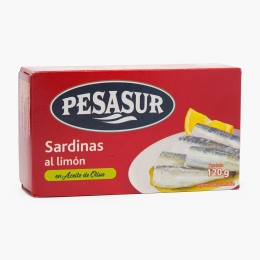Sardine cu lămâie în ulei de măsline 120g