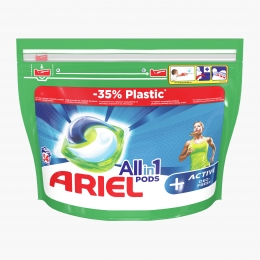 Detergent de rufe capsule All in One Pods +Active, 54 spălări