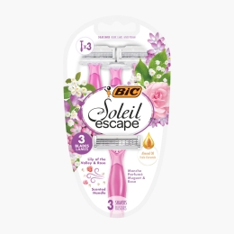 Aparat de ras pentru femei Soleil Escape Summer Blossom, 3 lame, 3 buc