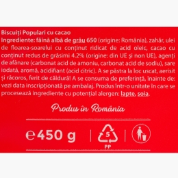 Biscuiți populari cu cacao 450g