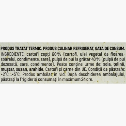 Cartofi copți cu pulpă de pui la grătar, 250g