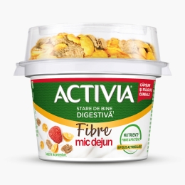 Iaurt Mic dejun cu căpșuni și fulgi de cereale 163g