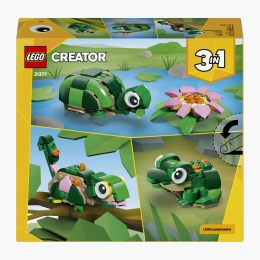 Broască-țestoasă cu o floare de nufăr, 31377 Creator 3 în 1, 124 piese, +7 ani