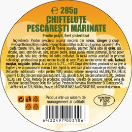 Chifteluțe pescărești marinate 285g