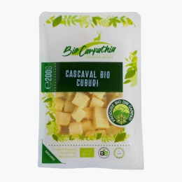 Cașcaval eco din lapte integral, cuburi, 200g