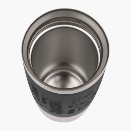 Termos călătorie MugFun din inox, 0.36l, negru