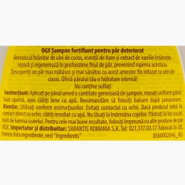 Șampon fortifiant pentru păr deteriorat 385ml