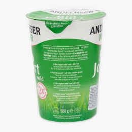 Iaurt natur eco 3.8% grăsime 500g 