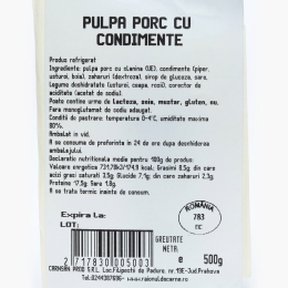 Pulpă porc cu condimente 500g