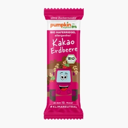 Baton BIO din ovăz cu cacao și căpșuni, +12 luni, 20g
