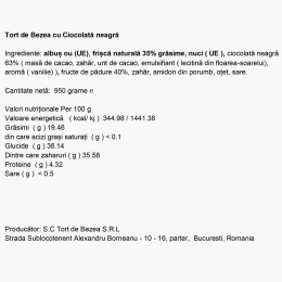 Tort de bezea cu ciocolată 950g
