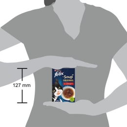 pachet mix hrană complementară pentru pisici Soup Farm Selection (vită, pui, miel) 6x48g