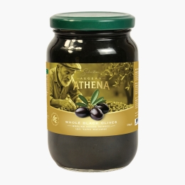 Măsline negre întregi 370g