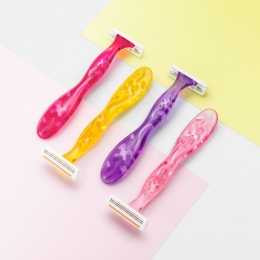 Aparat de ras pentru femei Miss Soleil Colour Collection, 3 lame, 3 buc