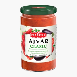 Ajvar Clasic - Zacuscă de ardei roșii 350g