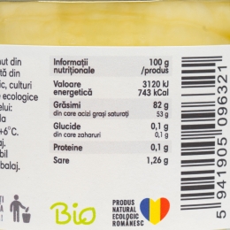 Unt cu sare, 82% grăsime, eco 150g