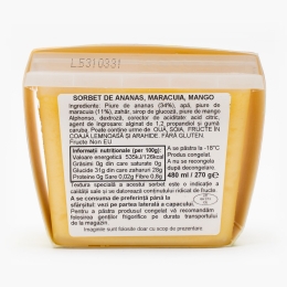 Sorbet ananas, fructul pasiunii 270g
