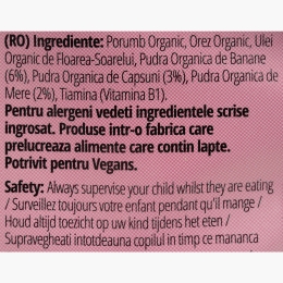 Pufuleți eco cu căpșuni și banană 20g, +6 luni