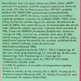 Prăjitură Red Velvet 250g