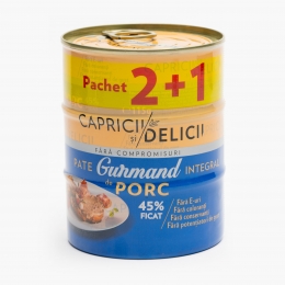 Pachet 2+1: Pate de porc 3x115g
