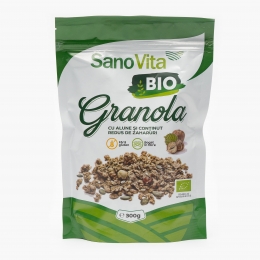 Granola cu alune și conținut redus de zahăr eco 300g