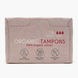 Tampoane din bumbac organic Regular 16 buc