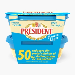 Pachet unt nesărat 40% grăsime, 2x250g