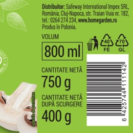 Ciuperci champignon tăiate 750g
