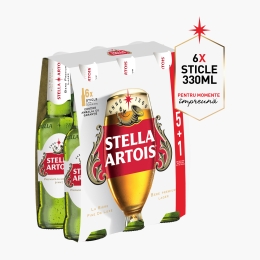 Bere blondă sticlă 6x330ml (5+1)