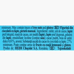 Iepure ciocolată cu lapte, pictat manual, 45g