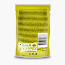 Hrană umedă pentru câini adult, 100g, cu pui și morcovi în sos