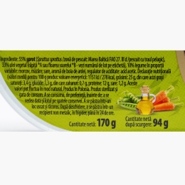 Șprot în ulei cu legume 170g