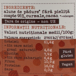 Hazel date - Cremă de alune de pădure, cacao și curmale 360g