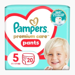 Scutece chiloțel Premium Care, mărimea 5, 12-17kg, 20 buc