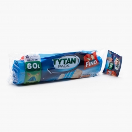 Saci menajeri cu șnur Tytan Pack 60l 10 buc