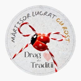 Mărțișor broșă Buburuză, din ceramică