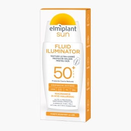 Fluid facial iluminator cu protecție solară, SPF 50+, 40ml