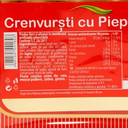 Crenvurști cu piept de pui 470g