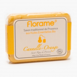Săpun bio de scorțișoară și portocală 100g  