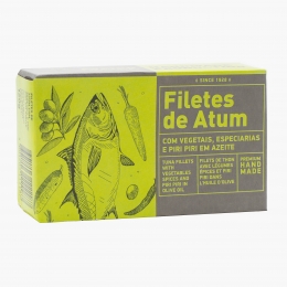 Ton file în ulei de măsline, legume, condimente 120g