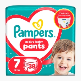 Scutece chiloțel Active Baby Pants Jumbo Pack, mărimea 7, 15+ kg, 38 buc