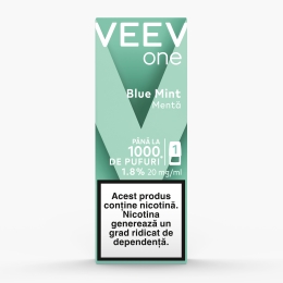 Capsulă pentru țigară electronică Blue Mint 1.8%, 20mg/ml nicotină, 1000 puffs